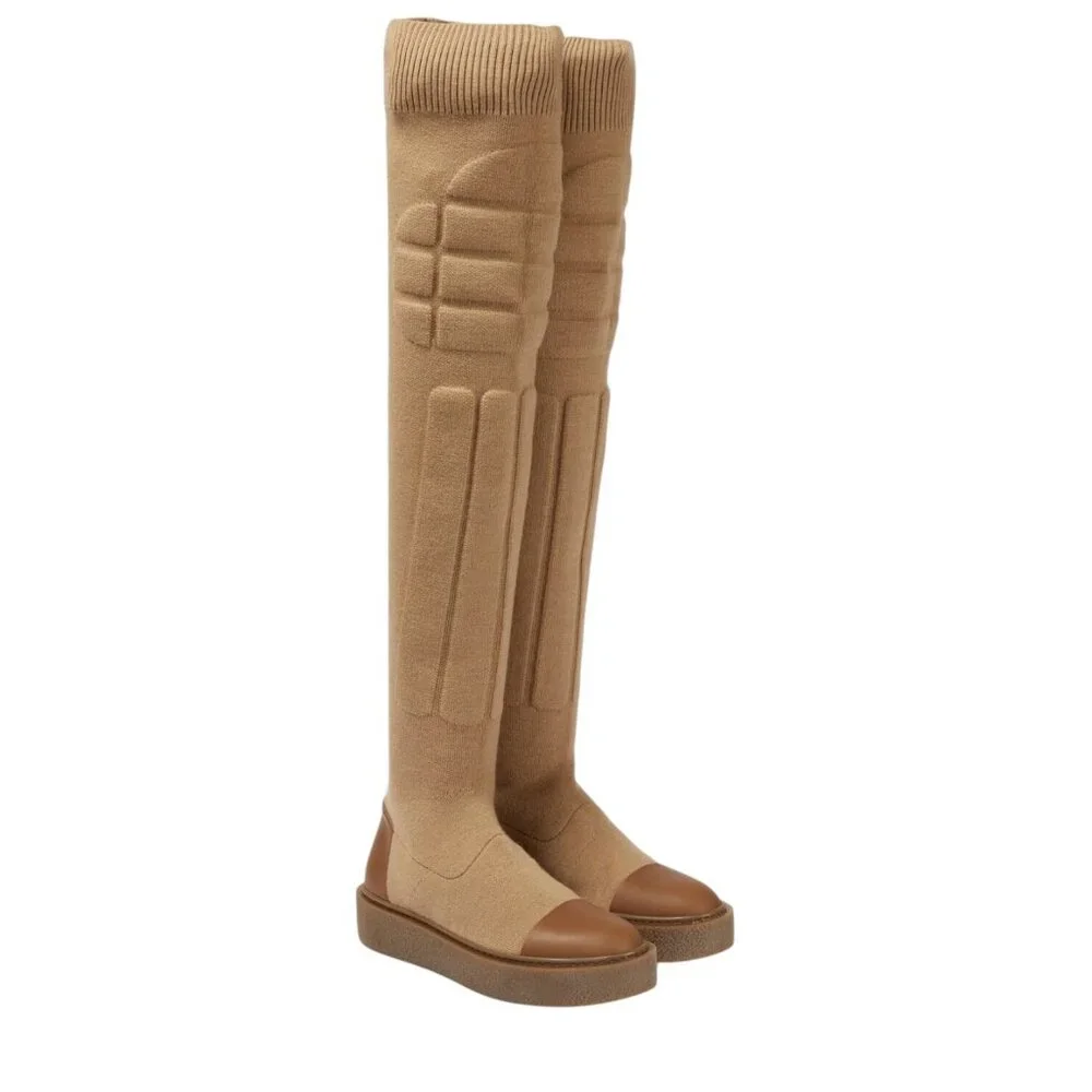 NIB Max Mara - Woolin knit over-the-knee boots